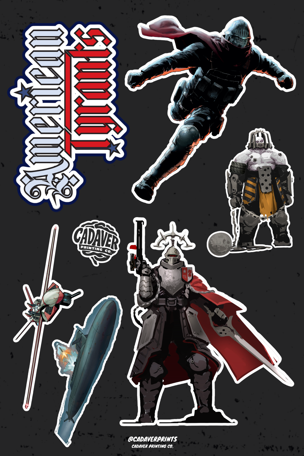 Cadaver Sticker Sheet Bundle